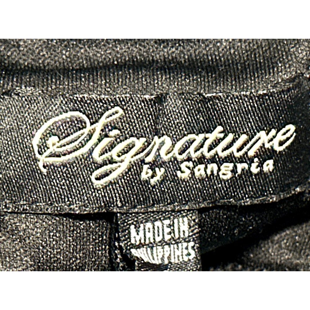 Signature by Sangria Size Small Black Blue Halter Dress Handkerchief Hem Bohemia - Picture 7 of 14